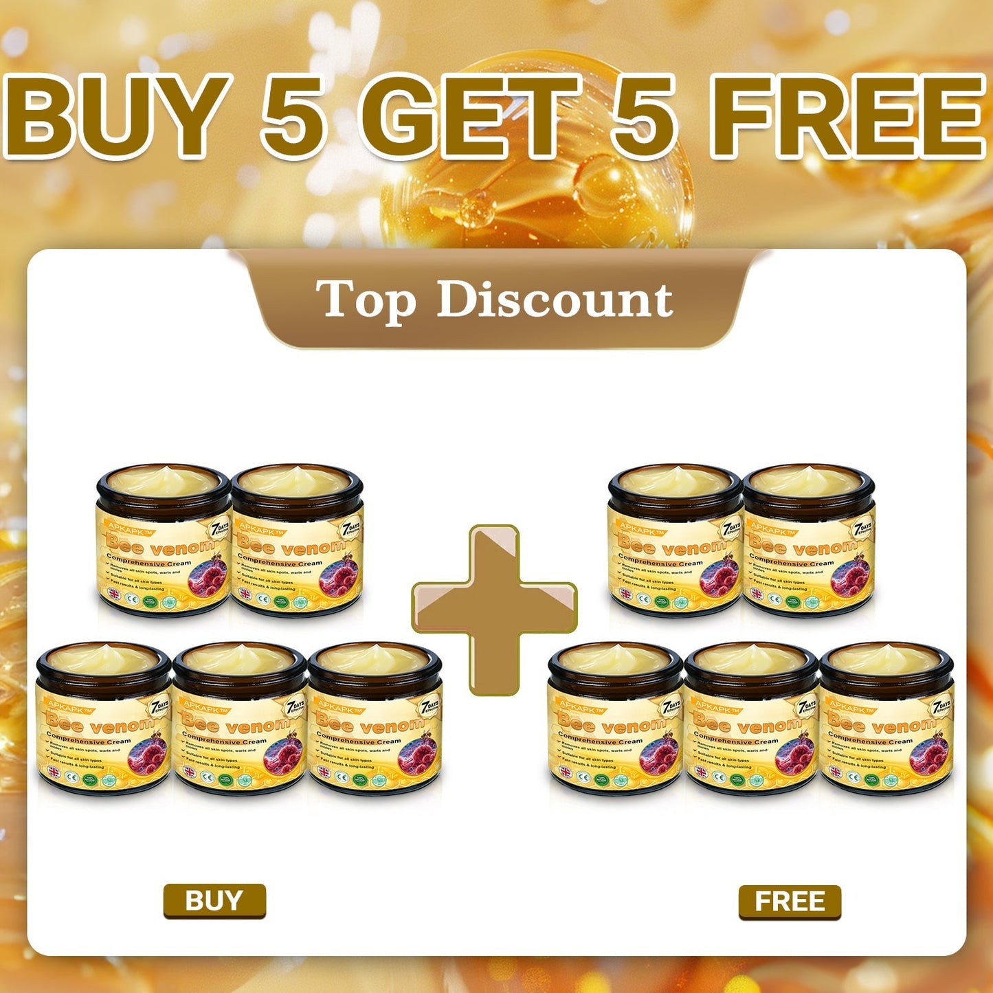 šāØ APKAPKĀ® Bee venom Comprehensive Cream š„ Sagging Skin, Fine Lines, Loss of Firmness, Flat Bust, Drooping Hips, and More