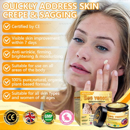 🐝✨ APKAPK® Bee venom Comprehensive Cream 🔥 Sagging Skin, Fine Lines, Loss of Firmness, Flat Bust, Drooping Hips, and More
